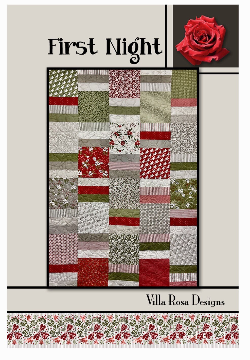 Villa Rosa Designs First Light pattern - 10” quilt pattern - villa rosa - layer cake pack pattern