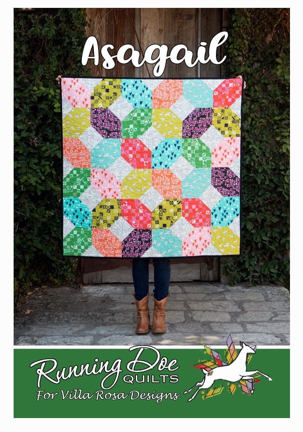 Villa Rosa Designs Asagail pattern - fat quarter quilt pattern - villa rosa