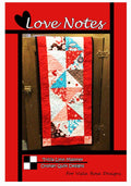 Villa Rosa Designs Love Notes pattern - 5” quilt pattern - villa rosa - charm pack pattern - tablerunner pattern