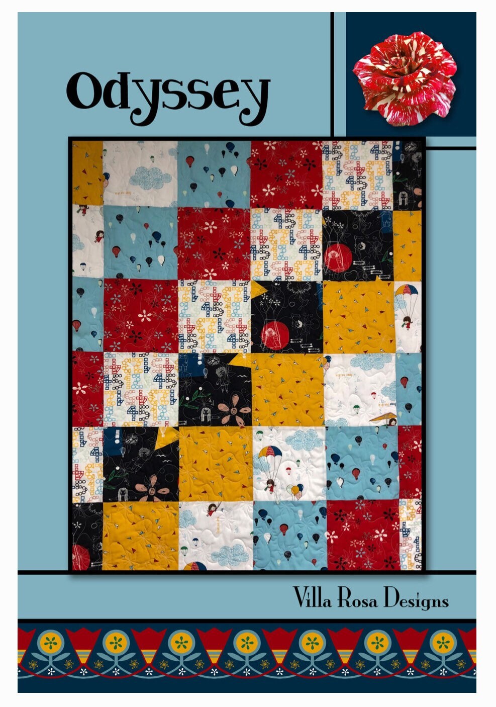 Villa Rosa Designs Odyssey pattern - quilt pattern - villa rosa - paper pattern - fat quarter pattern