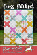 Villa Rosa Designs Cross Stitched pattern - fat quarter quilt pattern - villa rosa