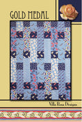 Villa Rosa Designs Gold Medal pattern - fat quarter quilt pattern - villa rosa