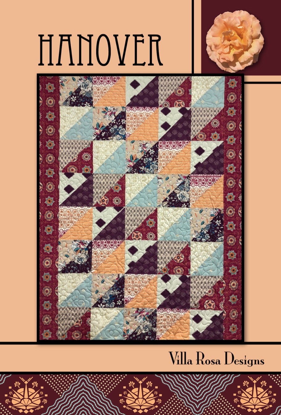 Villa Rosa Designs Hanover pattern - fat quarter quilt pattern - villa rosa