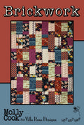 Villa Rosa Designs Brickwork pattern - fat quarter quilt pattern - villa rosa