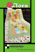 Villa Rosa Designs Flora pattern - 5” quilt pattern - villa rosa - charm pack pattern - tablerunner pattern