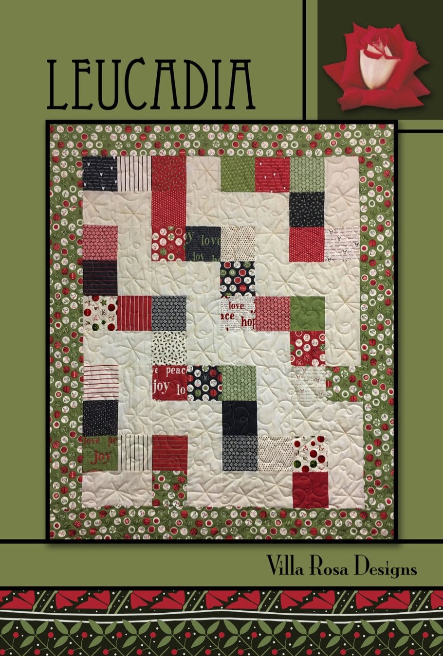 Villa Rosa Designs Leucadua pattern - 5” quilt pattern - villa rosa - charm pack pattern - quilt pattern