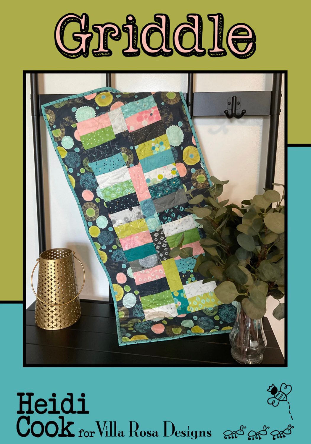 Villa Rosa Designs Griddle pattern - 2.5” quilt pattern - villa rosa - jellyroll pattern - pattern - quilt pattern