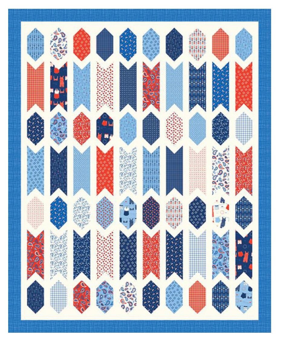 Sandy Gervais Badge of Honor Quilt  Pattern - Layer Cake Friendly Quilt Pattern