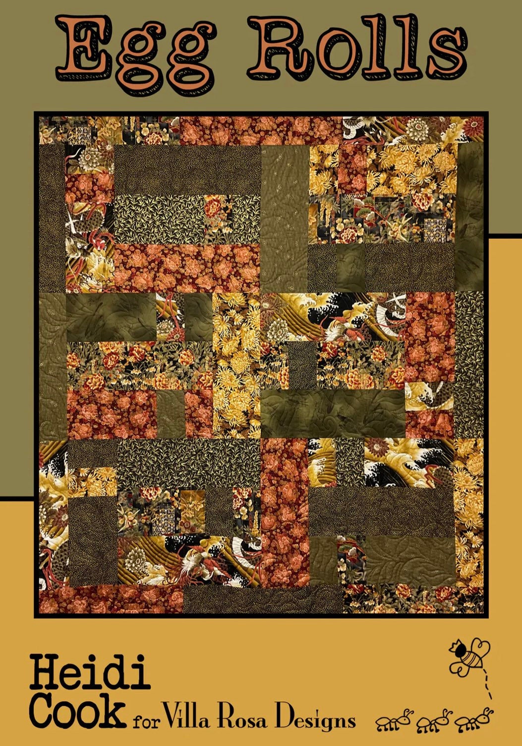 Villa Rosa Designs Egg Rolls pattern - fat quarter quilt pattern - villa rosa