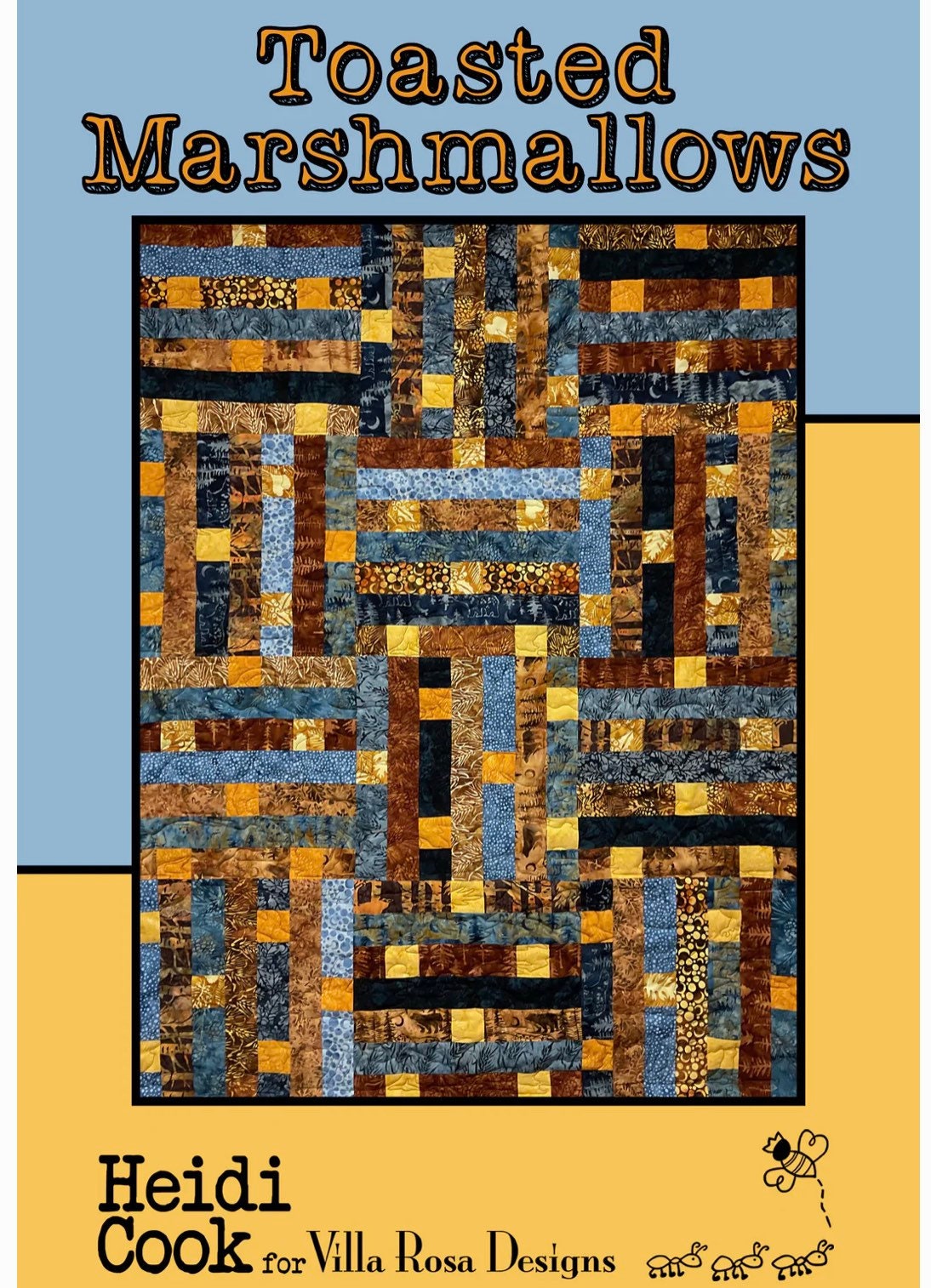 Villa Rosa Designs Toasted Marshmallows quilt pattern - 2.5” quilt pattern - villa rosa - jellyroll pattern - pattern - quilt pattern