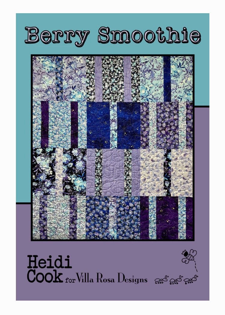 Villa Rosa Designs Berry Smoothie pattern - fat quarter quilt pattern - villa rosa pattern