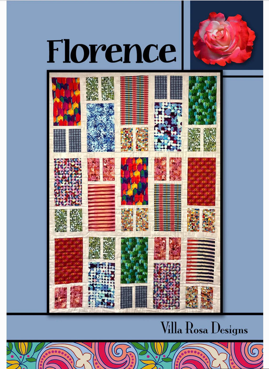 Villa Rosa Designs Florence pattern - fat quarter quilt pattern - villa rosa