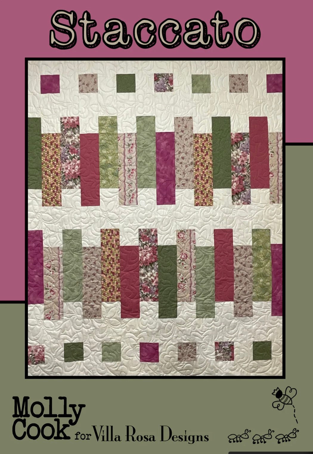 Villa Rosa Designs Staccato pattern - fat quarter quilt pattern - villa rosa
