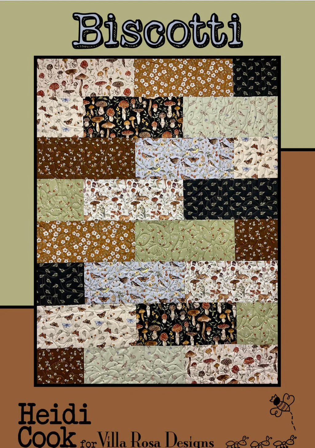 Villa Rosa Designs Biscotti pattern - fat quarter quilt pattern - villa rosa - quilt pattern