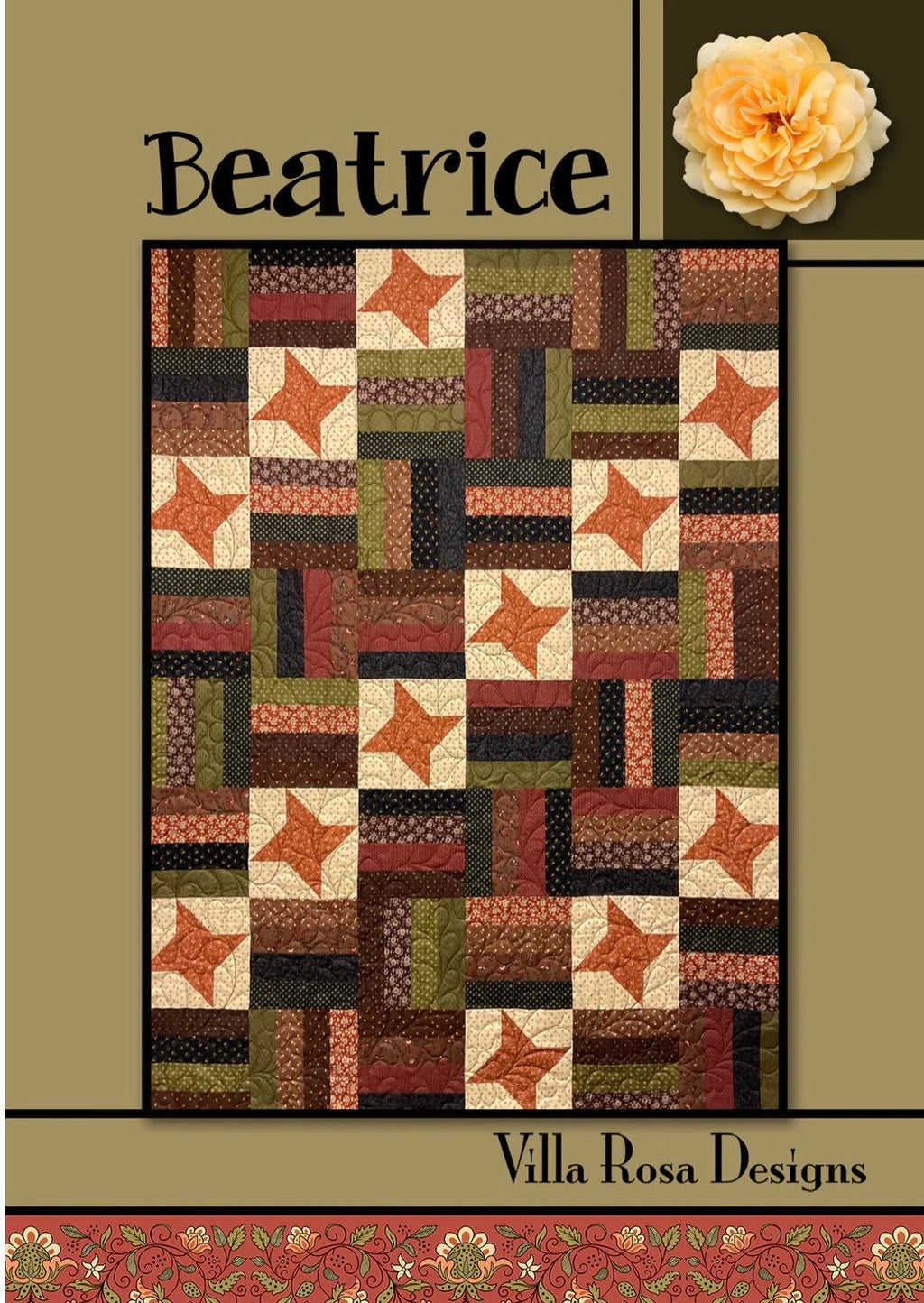 Villa Rosa Designs Beatrice pattern - fat quarter quilt pattern - villa rosa