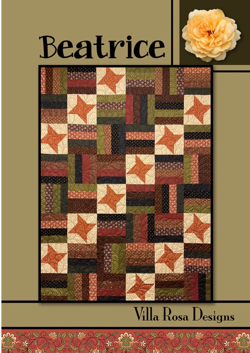 Villa Rosa Designs Beatrice pattern - fat quarter quilt pattern - villa rosa