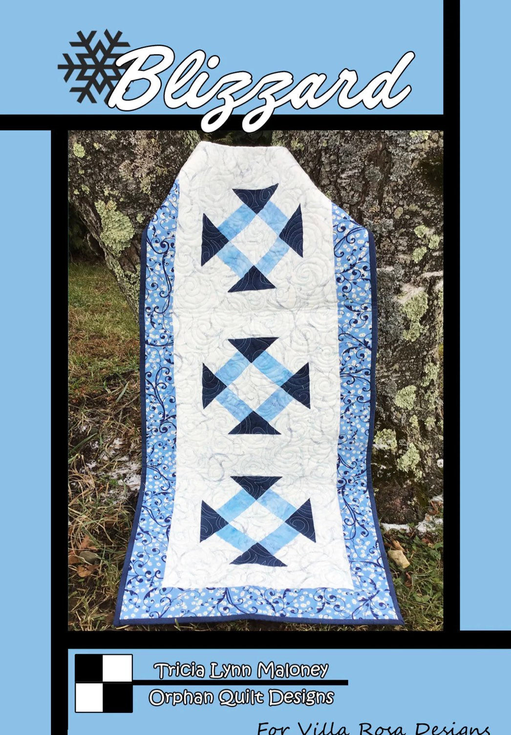 Villa Rosa Designs Blizzard pattern - fat quarter quilt pattern - villa rosa - fat eighths pattern