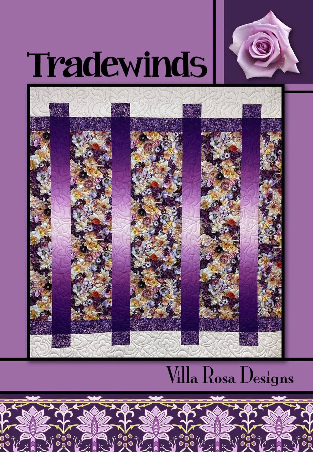 Villa Rosa Designs Tradewinds pattern - fat quarter quilt pattern - villa rosa