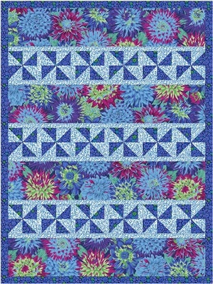 Fabric Cafe Happy Go Lucky Pattern 3 Yard Quilt Pattern- Quilt Pattern - Fabric Cafe Pattern - 3 yard quilts