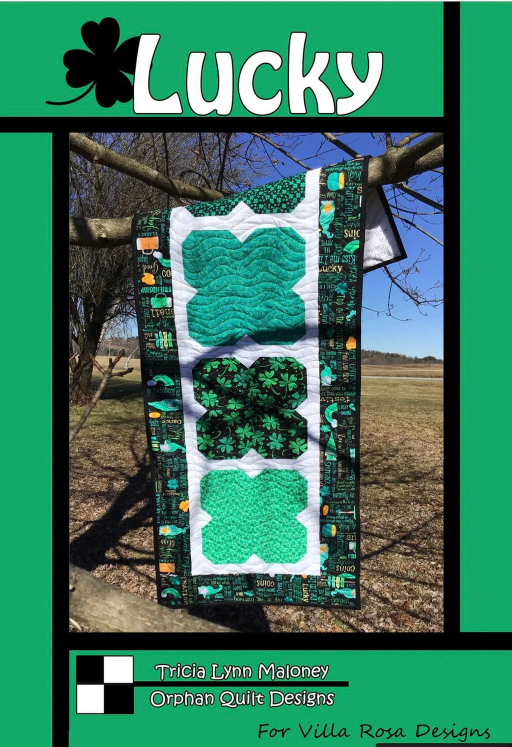 Villa Rosa Designs lucky pattern - fat quarter quilt pattern - villa rosa - fat eighths pattern