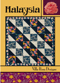 Villa Rosa Designs Malaysia pattern - fat quarter quilt pattern - villa rosa