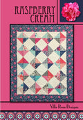 Villa Rosa Designs Raspberry Cream pattern - 5” quilt pattern - villa rosa - charm pack pattern - tablerunner pattern