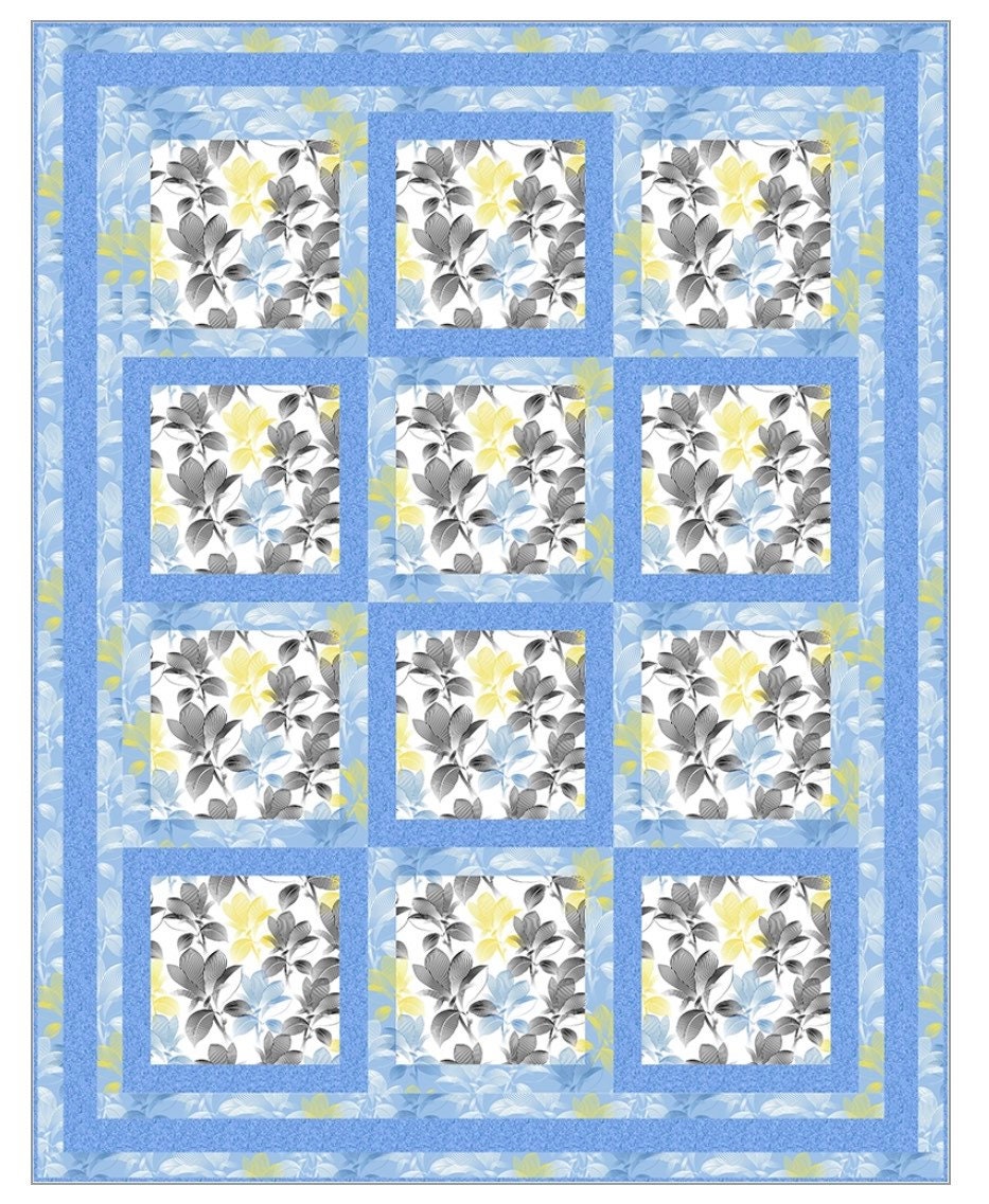 Fabric Cafe Suite Times Pattern 3 Yard Quilt Pattern - Quilt Pattern - Fabric Cafe Pattern - 3 yard quilts