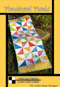 Villa Rosa Designs Pinwheel Picnic pattern - 5” quilt pattern - villa rosa - charm pack pattern - tablerunner pattern