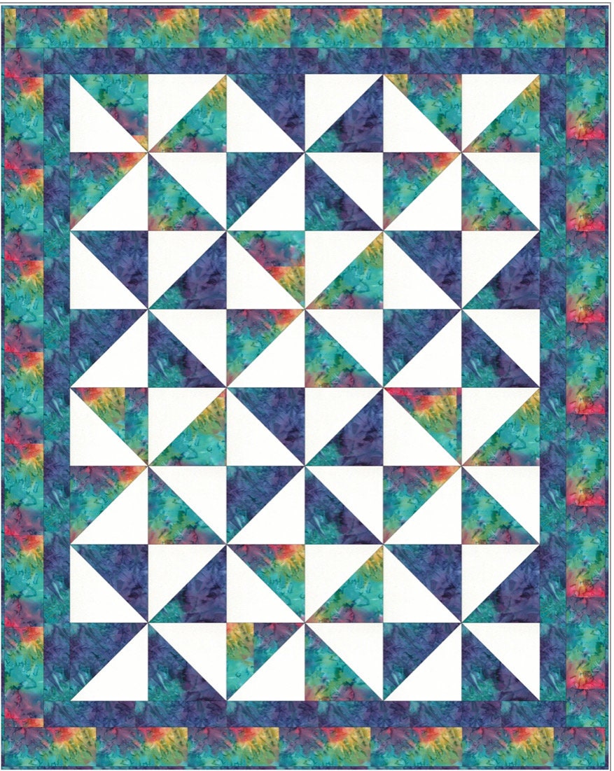 Fabric Cafe It’s A Breeze Pattern - 3 Yard Quilt Pattern -  - Quilt Pattern - Fabric Cafe Pattern - 3 yard quilts