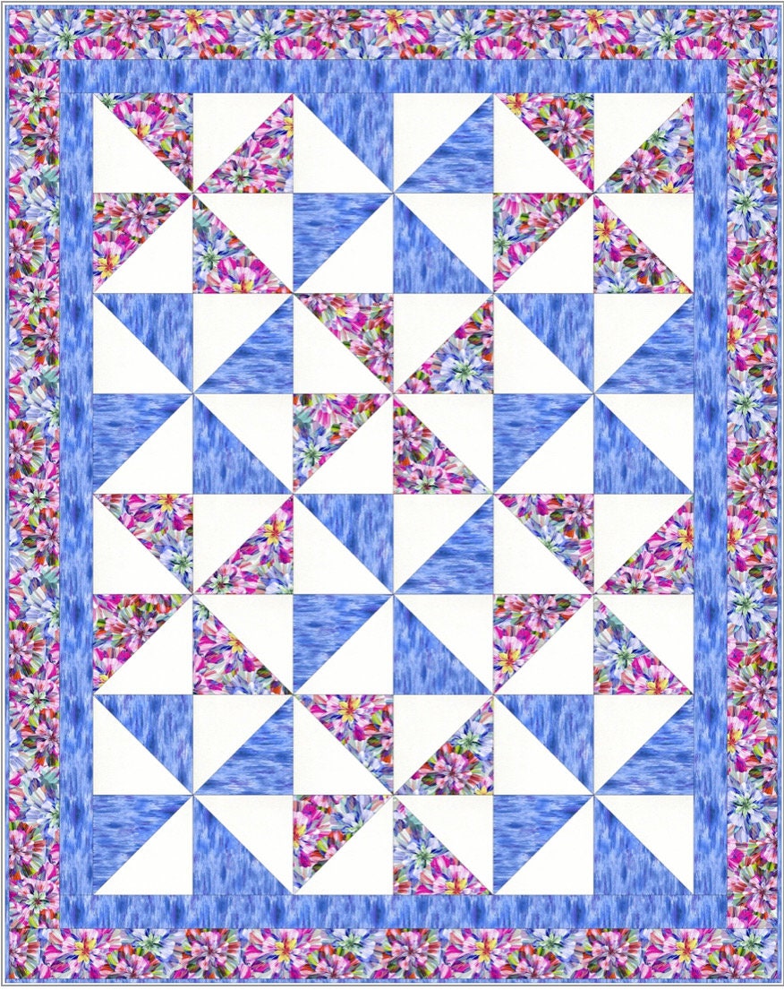 Fabric Cafe It’s A Breeze Pattern - 3 Yard Quilt Pattern -  - Quilt Pattern - Fabric Cafe Pattern - 3 yard quilts