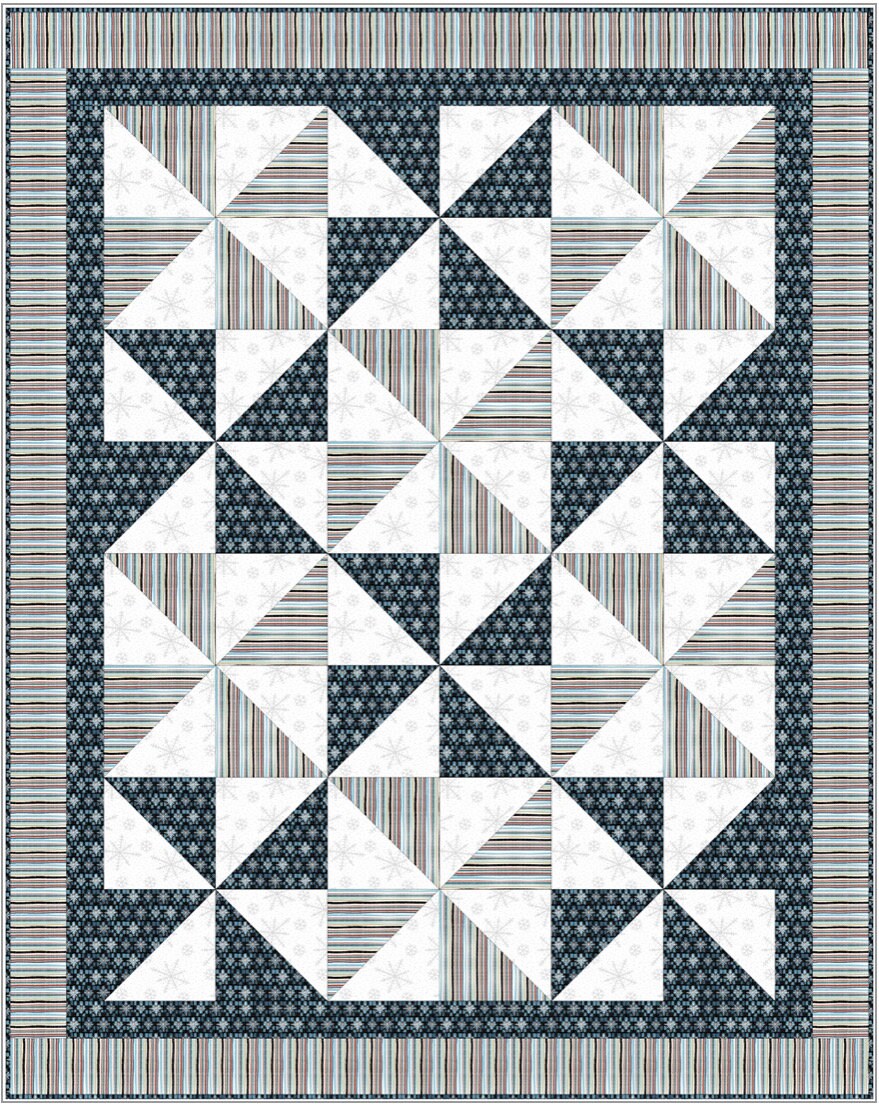 Fabric Cafe It’s A Breeze Pattern - 3 Yard Quilt Pattern -  - Quilt Pattern - Fabric Cafe Pattern - 3 yard quilts