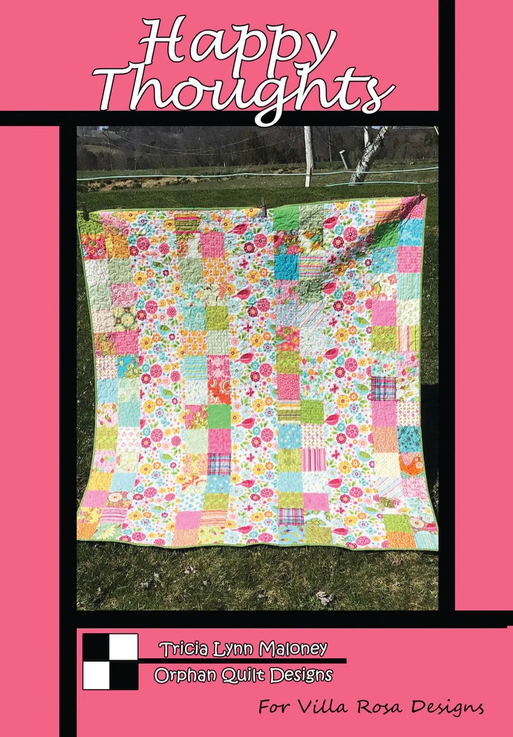 Villa Rosa Designs Happy Thoughts  pattern - fat quarter quilt pattern - villa rosa - quilt pattern