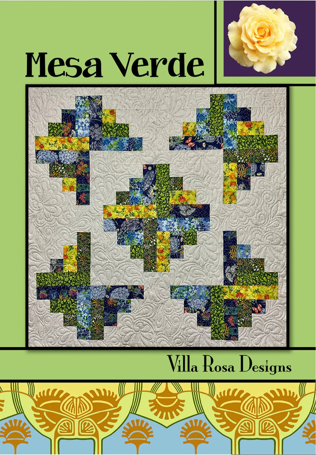 Villa Rosa Designs Mesa Verde pattern - fat quarter quilt pattern - villa rosa