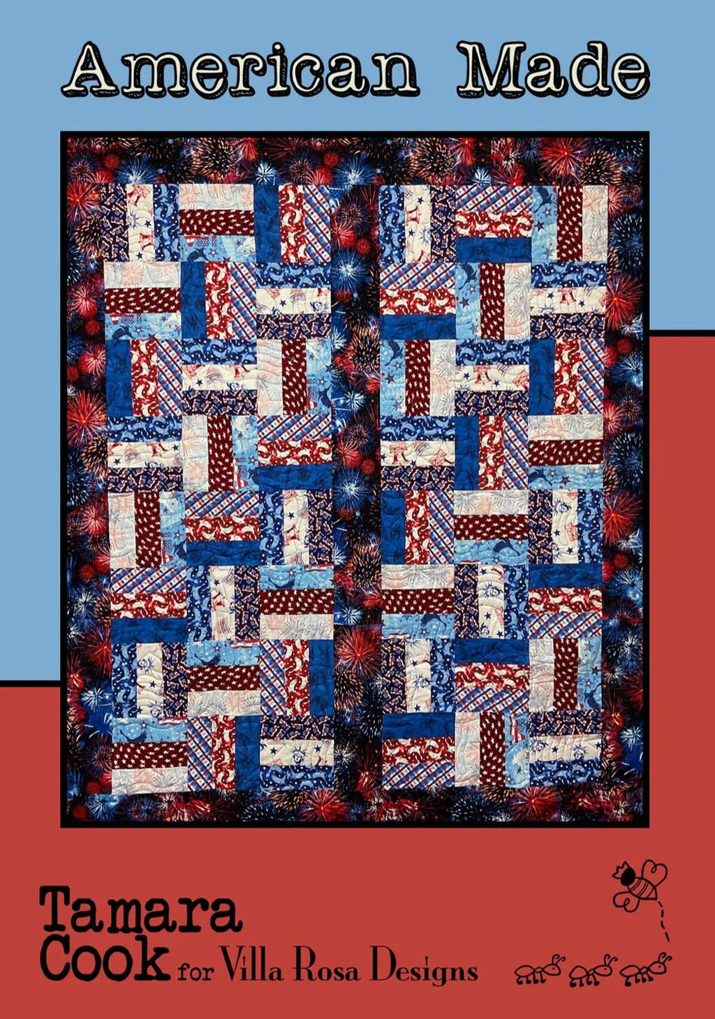 Villa Rosa Designs American Made pattern - fat quarter quilt pattern - villa rosa