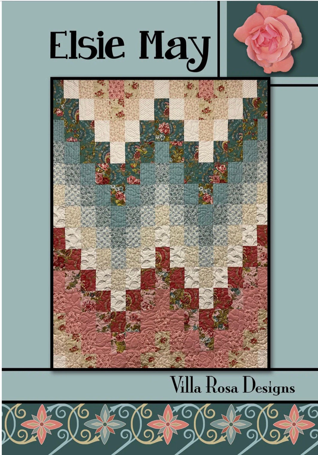 Villa Rosa Designs Elsie May pattern - fat quarter quilt pattern - villa rosa - quilt pattern
