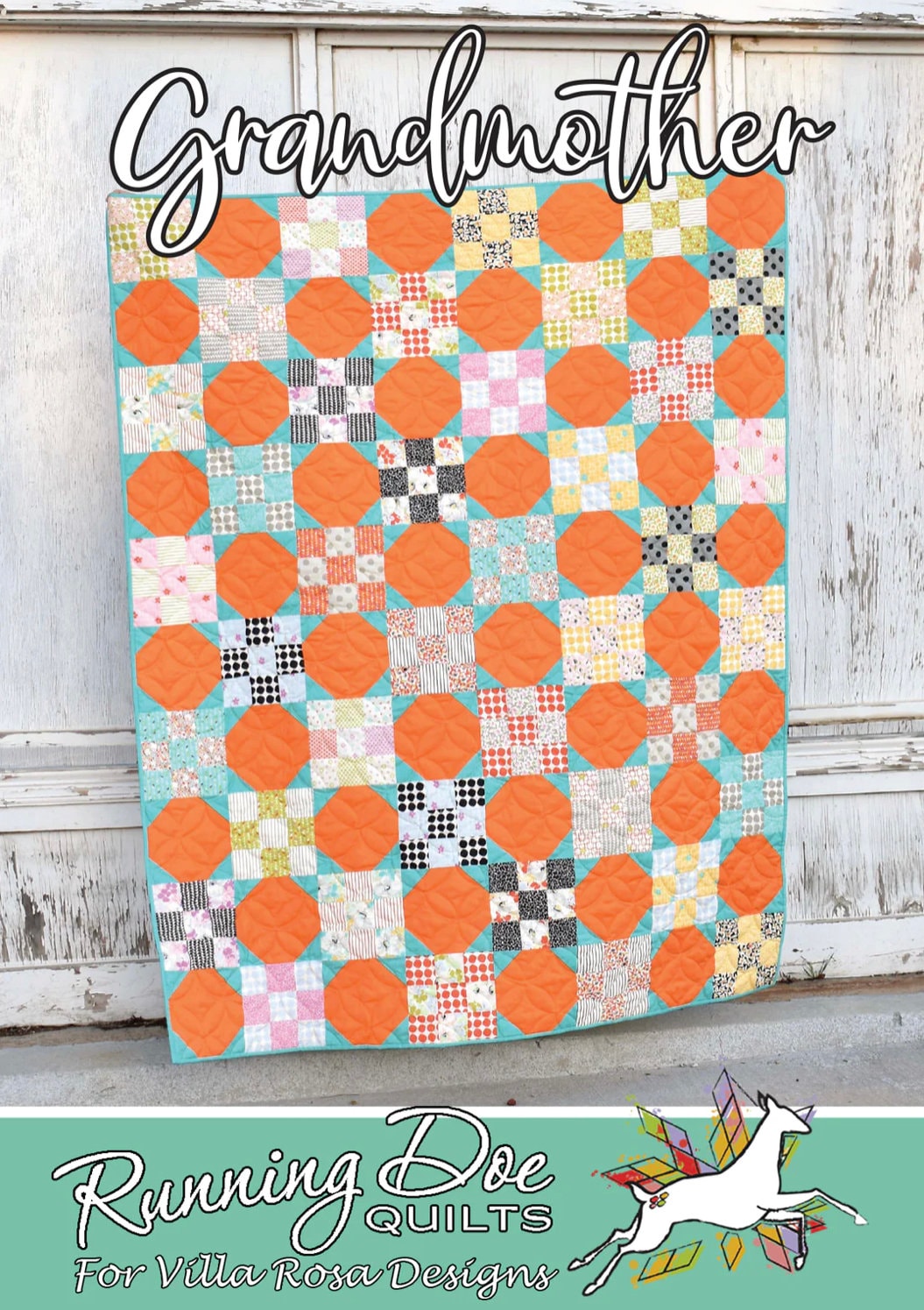 Villa Rosa Designs Grandmother  pattern - fat quarter quilt pattern - villa rosa - layer cake pattern