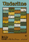 Villa Rosa Designs Underline pattern - fat quarter quilt pattern - villa rosa - fat sixths pattern