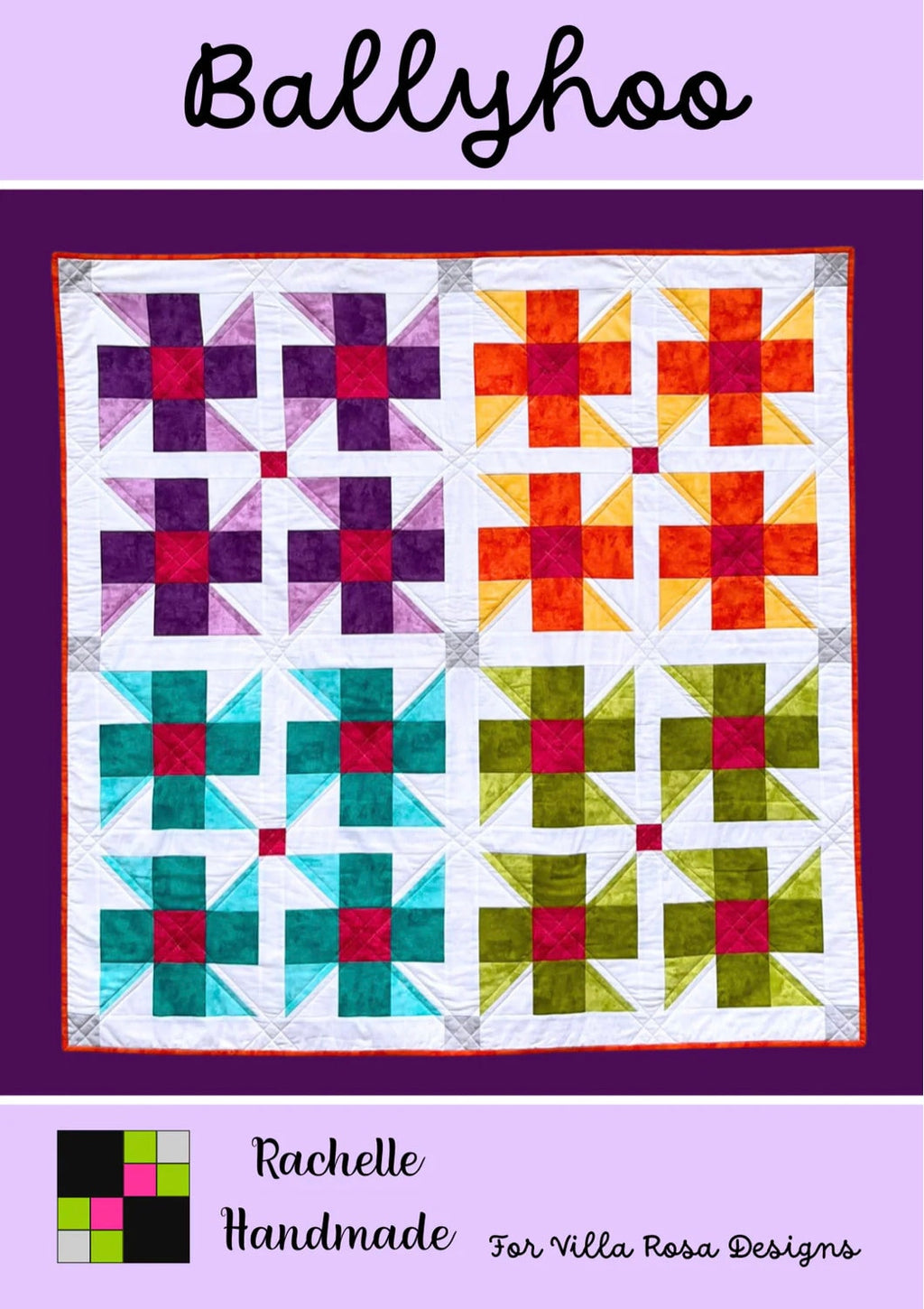 Villa Rosa Designs Ballyhoo pattern - fat quarter quilt pattern - villa rosa