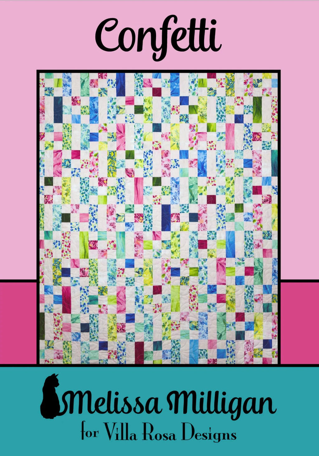 Villa Rosa Designs Confetti pattern - 2.5” quilt pattern - villa rosa - jellyroll pattern - pattern - quilt pattern