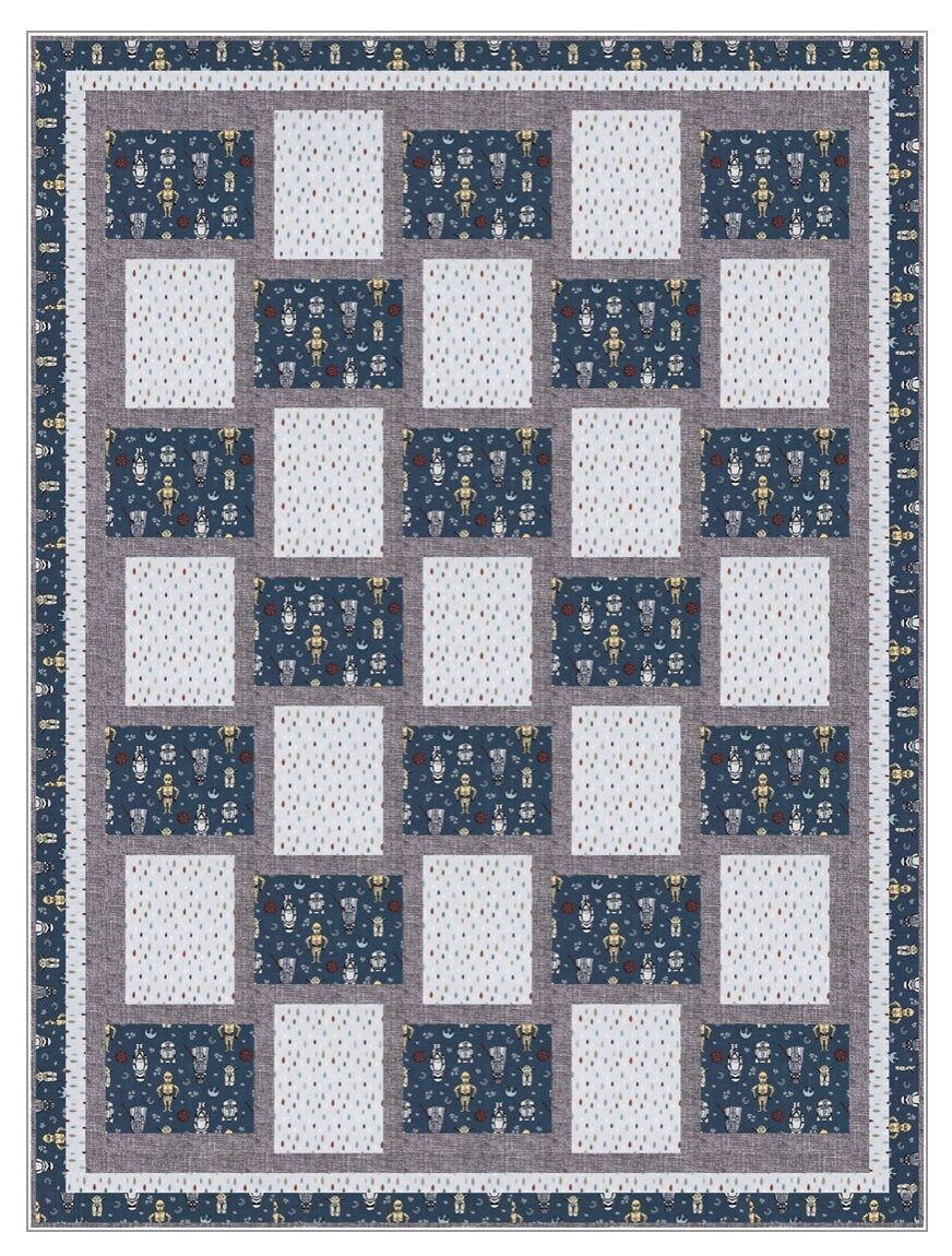 Fabric Cafe Sew Fast 3 Yard Quilt Pattern  - Quilt Pattern - Fabric Cafe Pattern