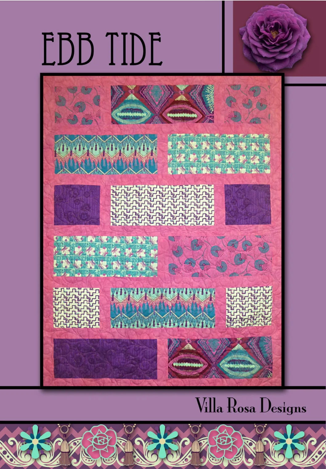 Villa Rosa Designs Ebb Tide  pattern - fat quarter quilt pattern - villa rosa