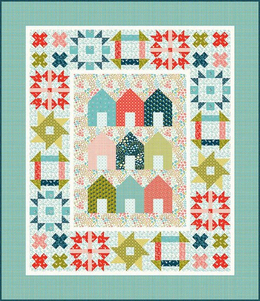 Sandy Gervais To Each Their Home Quilt Pattern - Fat Quarter Pattern - layer cake pattern