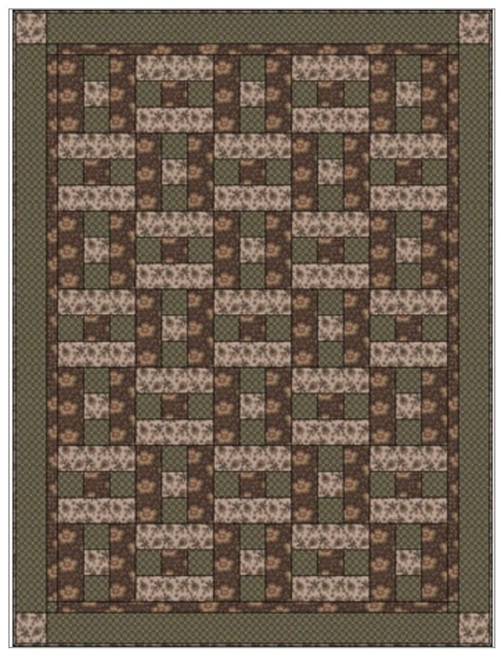 Fabric Cafe Hopscotch Pattern  3 Yard Quilt Pattern - Hopscotch Pattern - Quilt Pattern - Fabric Cafe Pattern - 3 yard quilts