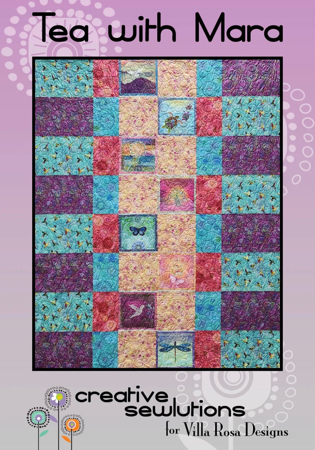 Villa Rosa Designs Tea With Mara pattern - fat quarter quilt pattern - villa rosa