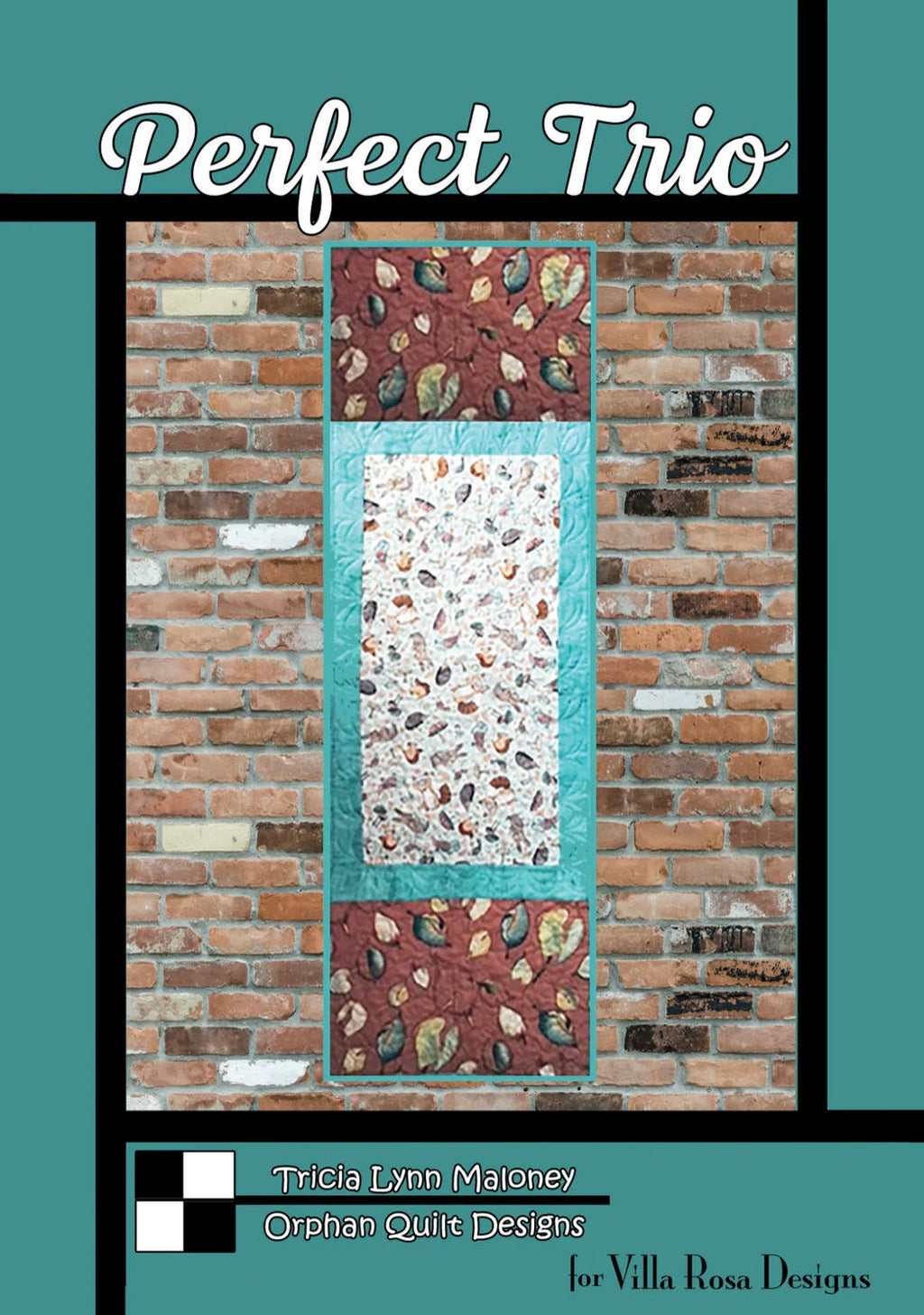 Villa Rosa Designs Perfect Trio pattern - quilt pattern - villa rosa - charm pack pattern - tablerunner pattern
