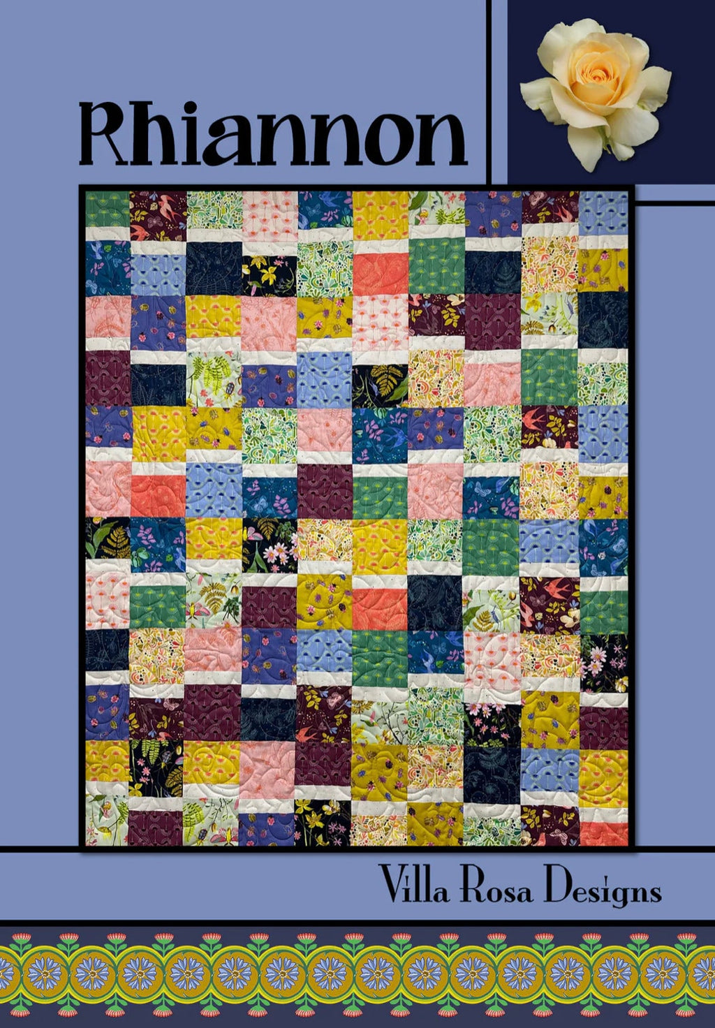 Villa Rosa Designs Rhiannon pattern - fat quarter quilt pattern - villa rosa