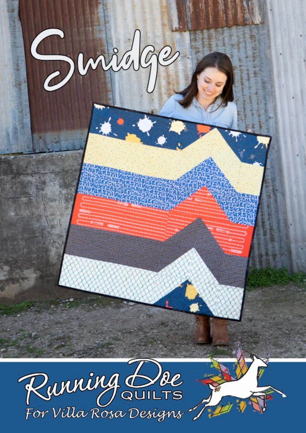 Villa Rosa Designs Smidge pattern - fat quarter quilt pattern - villa rosa