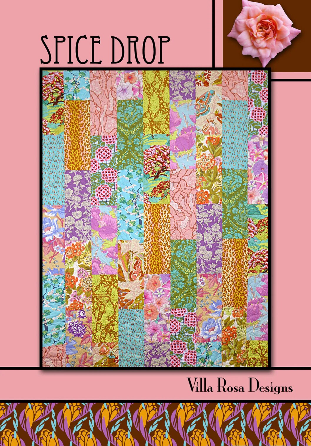 Villa Rosa Designs Spice Drop pattern - fat quarter quilt pattern - villa rosa
