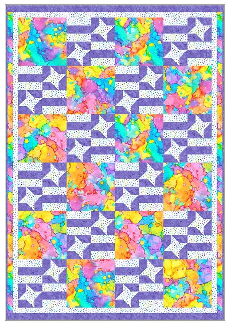 Fabric Cafe Patriotic Pride 3 Yard Quilt Pattern - Quilt Pattern - Fabric Cafe Pattern - 3 yard quilts