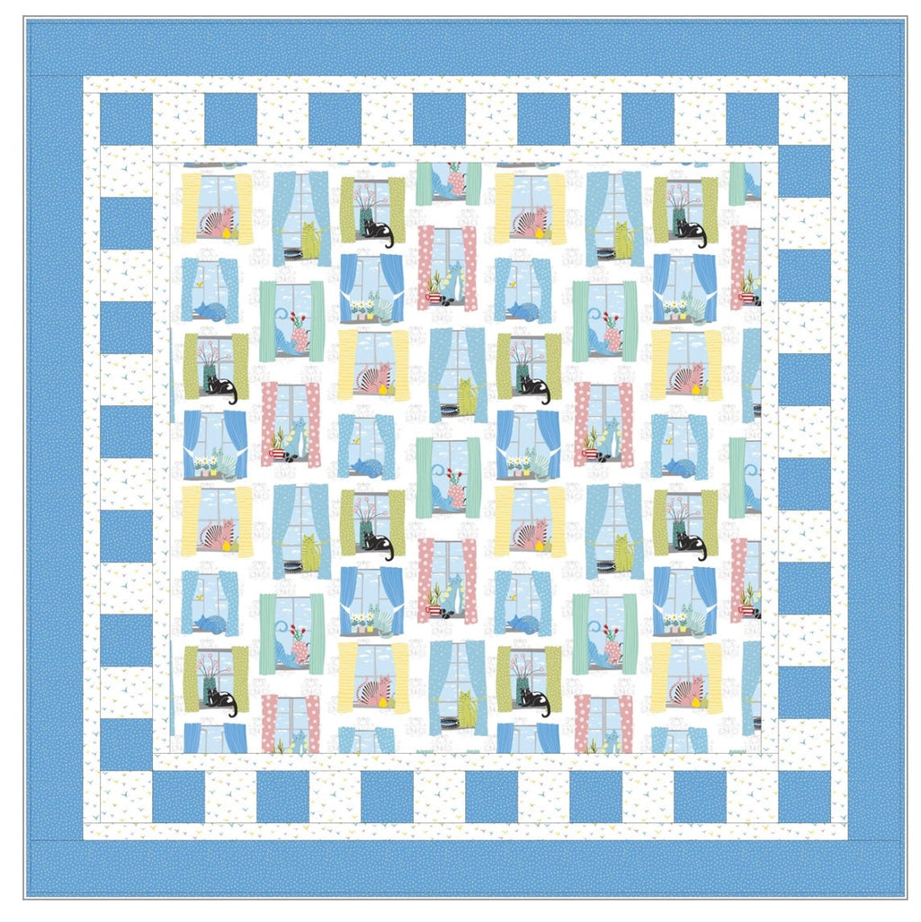 Fabric Cafe Big Picture Pattern 3 Yard Quilt Pattern - Quilt Pattern - Fabric Cafe Pattern